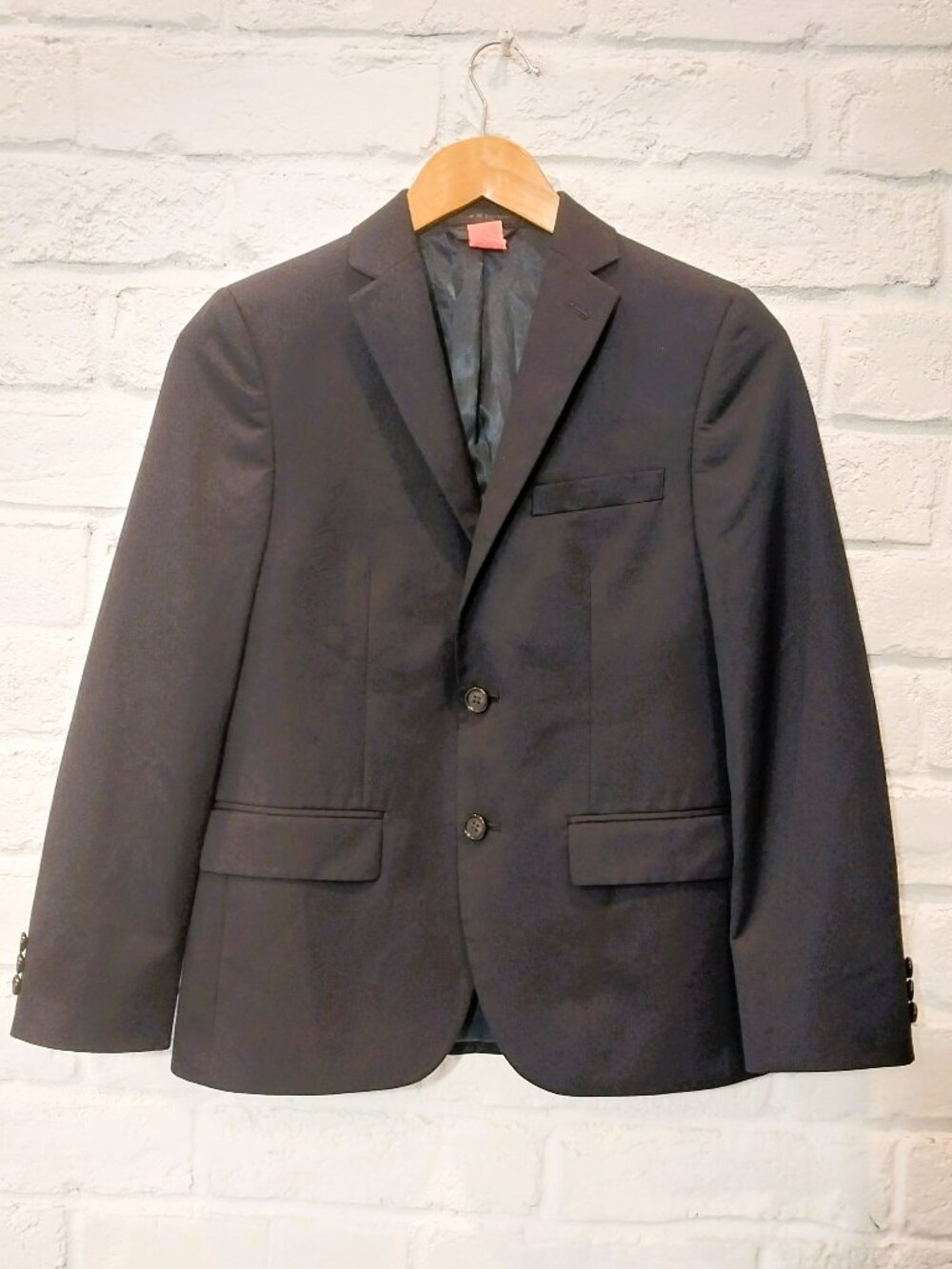 Ralph Lauren Blazer Jacket Boys 14 R Navy Blue 2 Button Sport Coat Double Vent